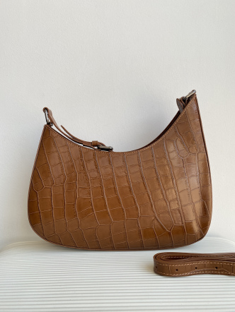 Сумка 0175maxi Карамельный кроко-кожа (617)